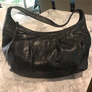Coach Pleated Leather Handbag